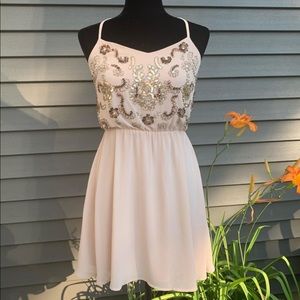 Ark&Co Light Pink Sequin Dress - Anthropologie